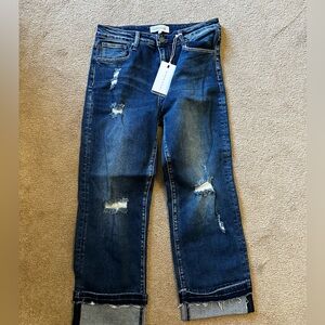 Risen Los Angeles mid rise slim straight jeans size 11/30 NWT